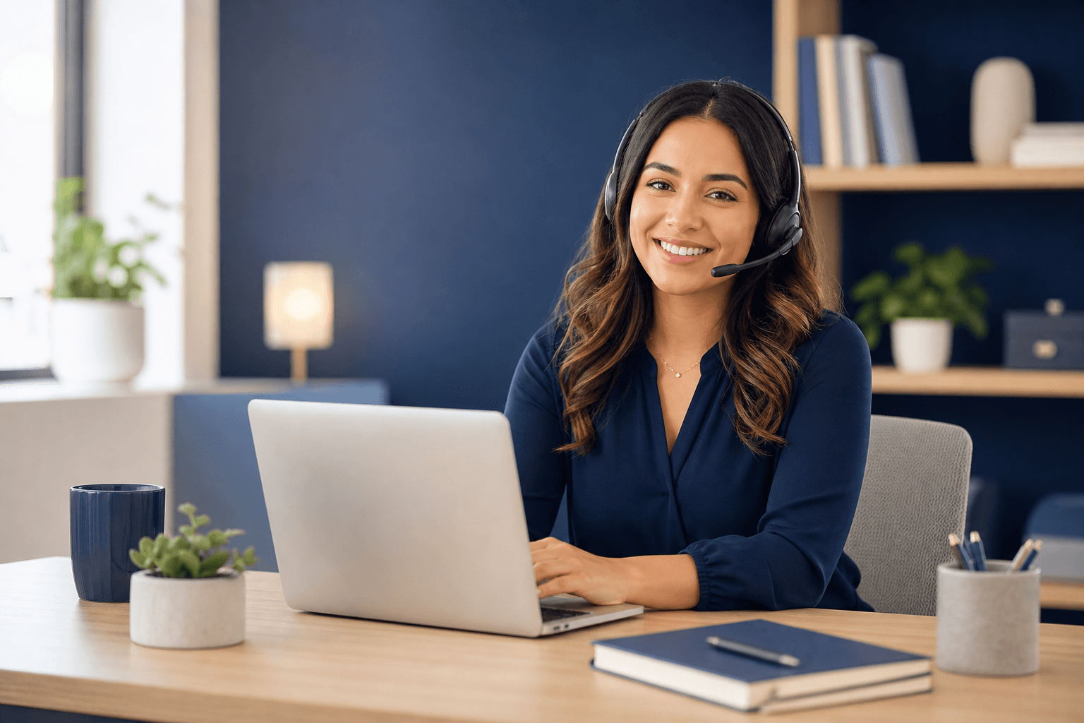 A customer support specialist ready to help